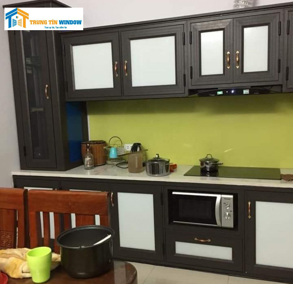 Sản phẩm của Trung Tín Window -  Lắp Đặt Tủ Bếp Nhôm Kính Cho Nhà Nhỏ