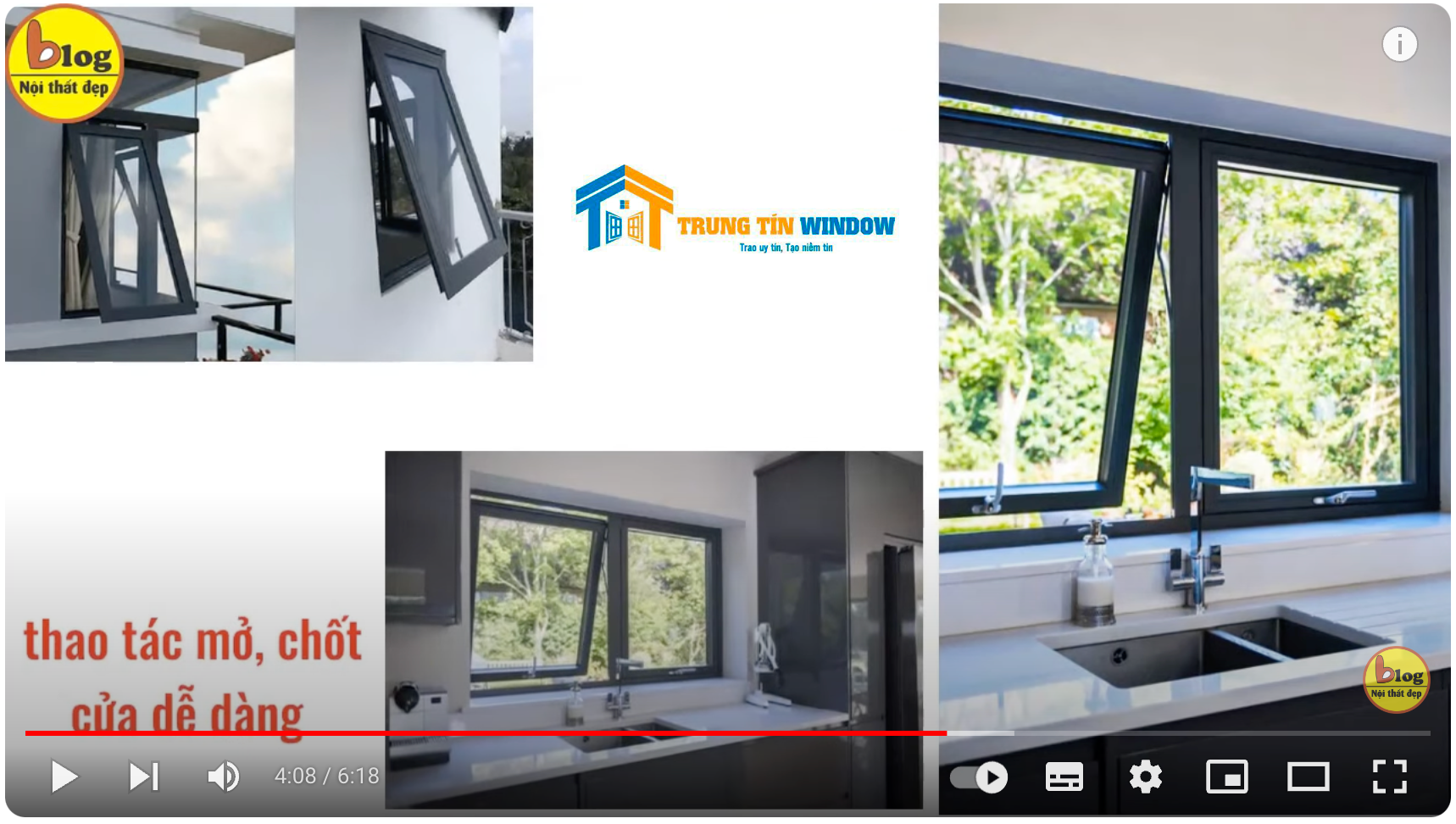 Video cơ sở nhôm kính Trung Tín Window